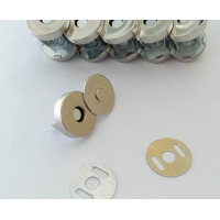 Магнитная кнопка, цвет серебро, 14 мм, 1шт